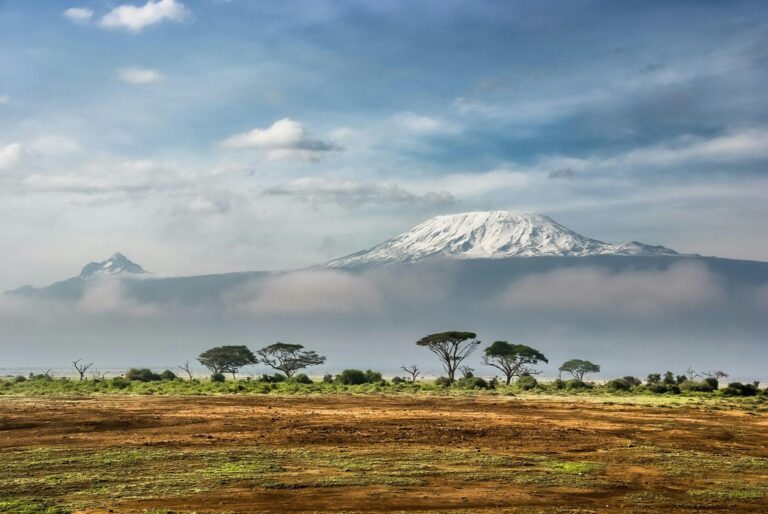 Mount Kilimanjaro rising above the surrounding plains
